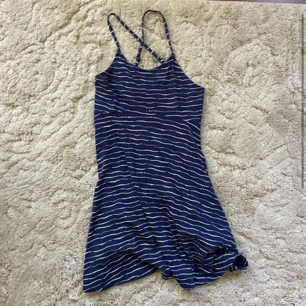 Old Navy Blue and White Striped Dress